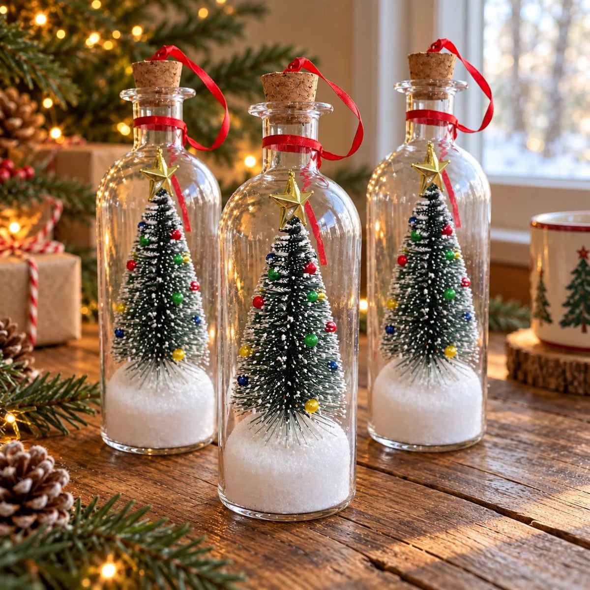 Mroace Recordable Christmas Message Bottle Ornament