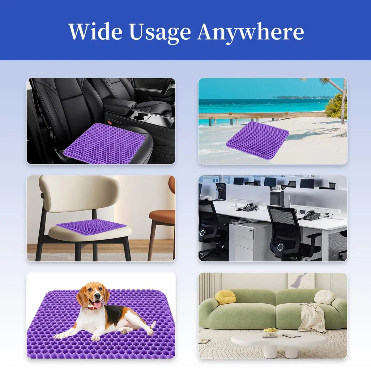 Mroace Pressure Relief Gel Seat Cushion