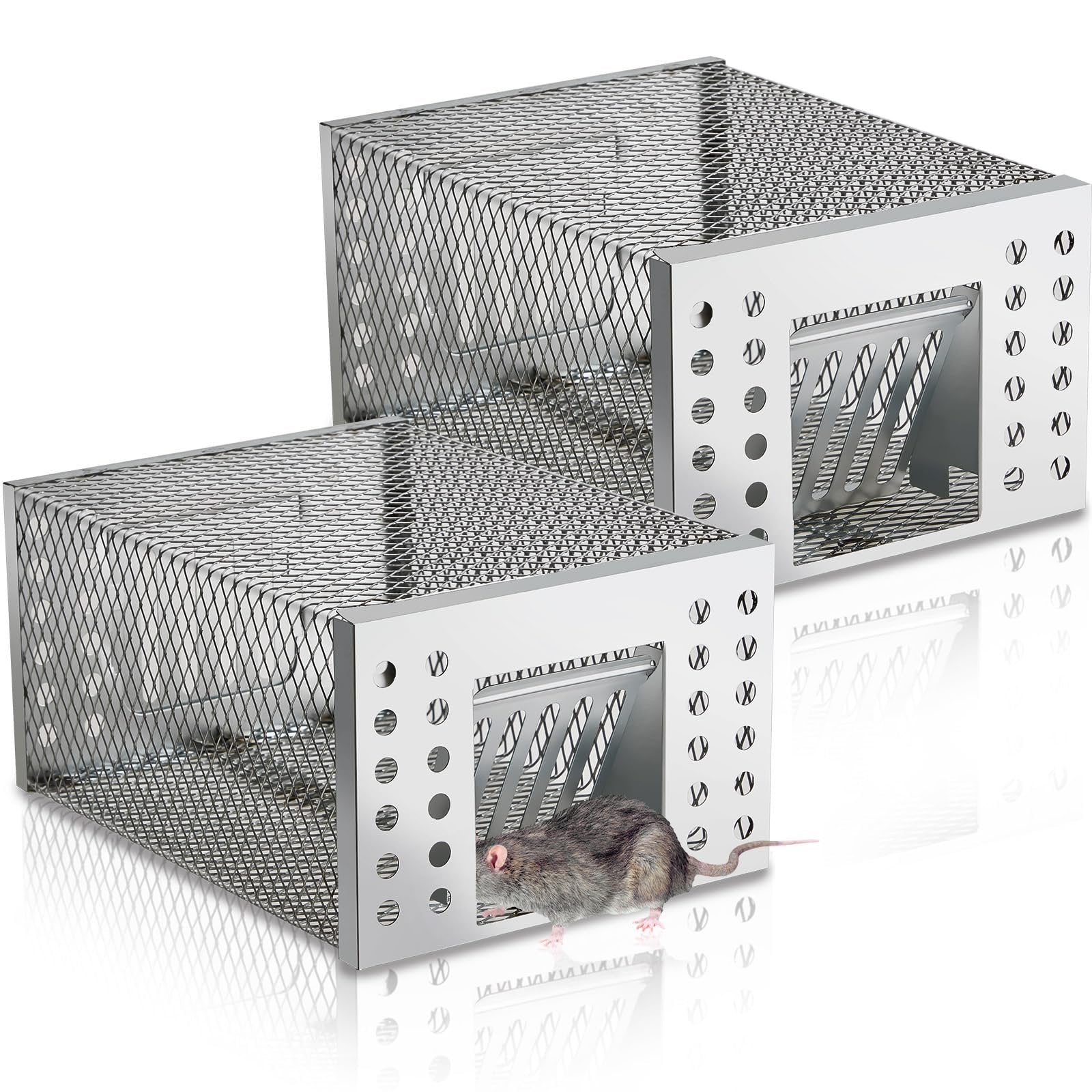 Mroace Humane Live Catch & Release Mouse Trap