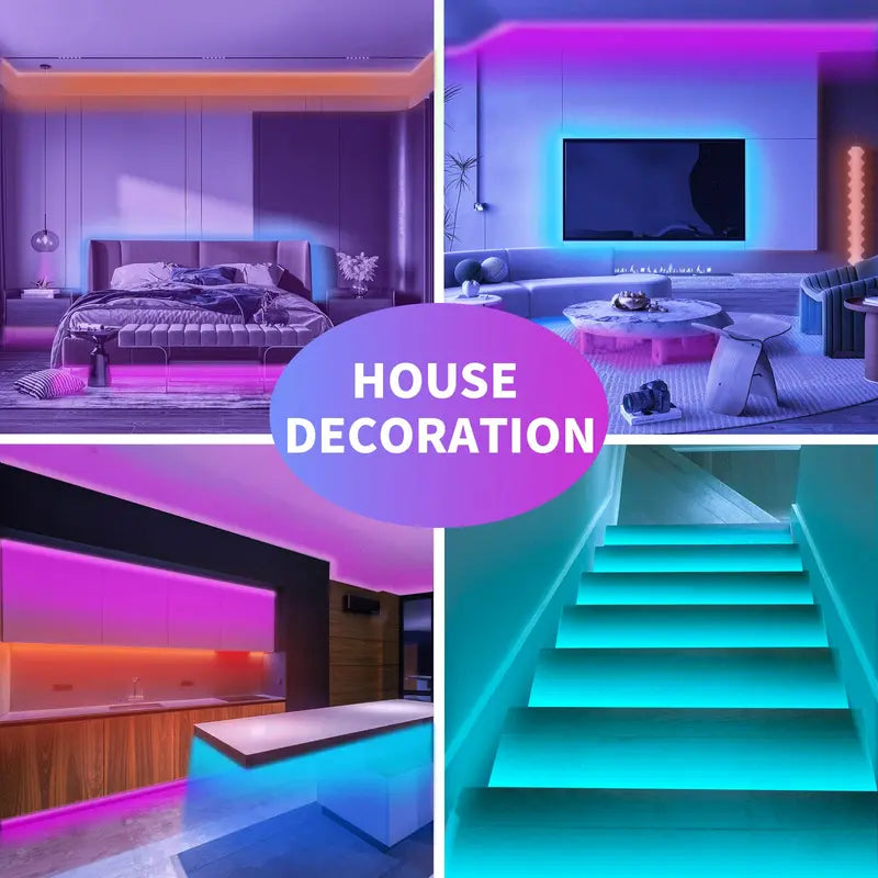 Mroace 200FT RGB LED Strip Lights with App and Remote Control