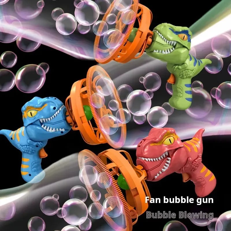 Mroace 2026 New Model Semi-Automatic Dinosaur Fan Bubble Machine