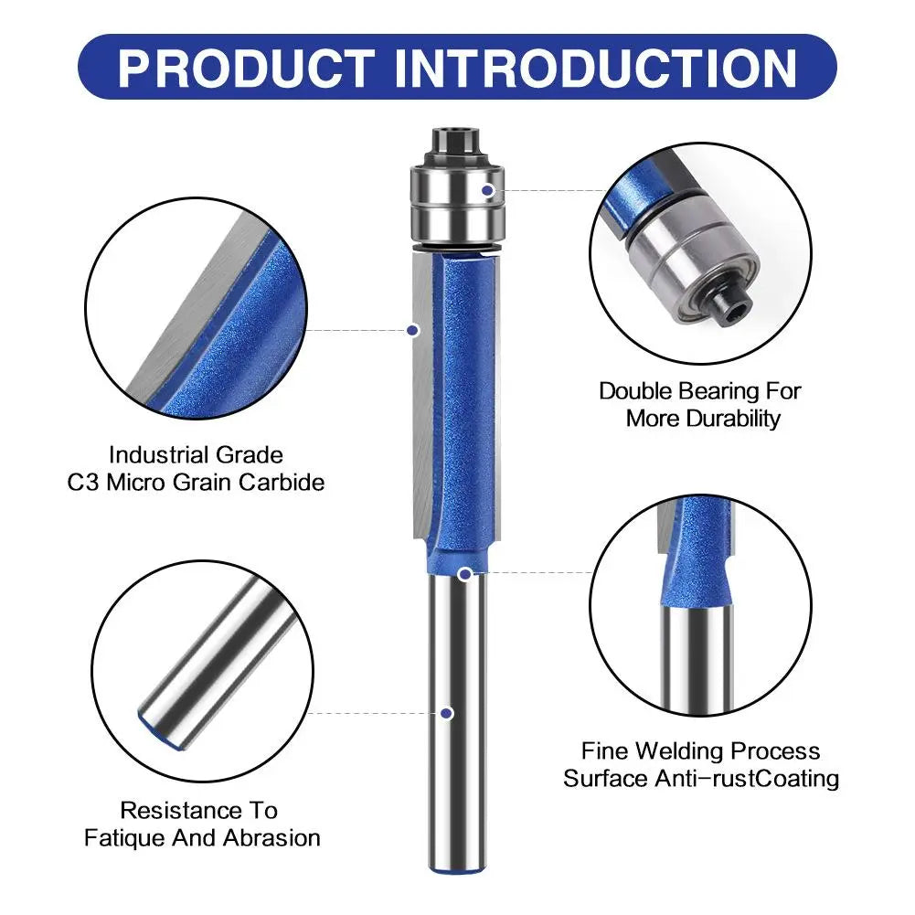 Mroace 4-Piece Dual Bearing Trimming and Deburring Tool Set