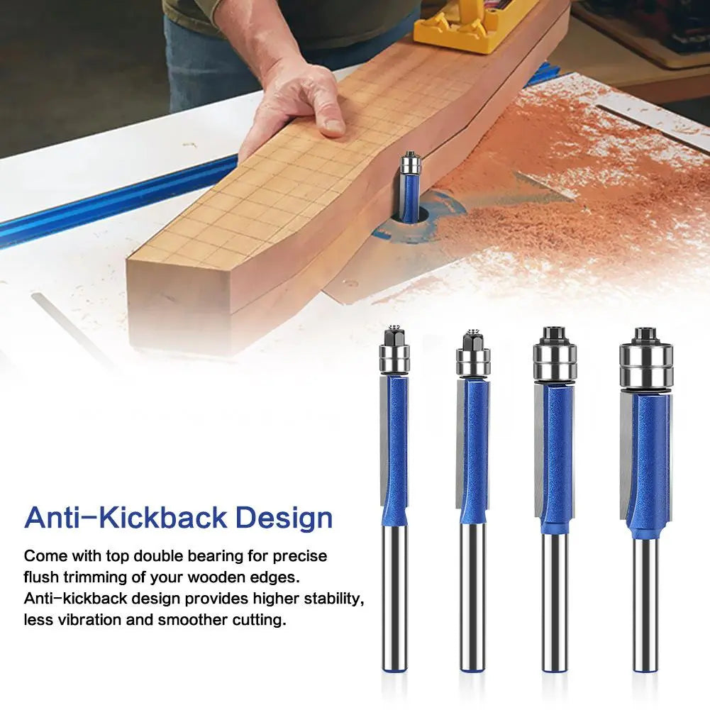 Mroace 4-Piece Dual Bearing Trimming and Deburring Tool Set