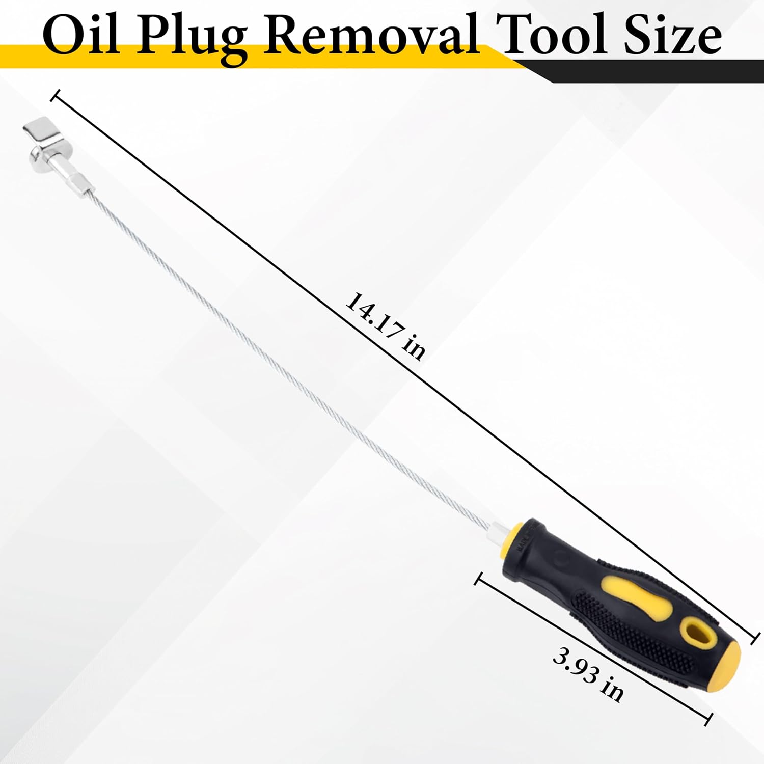 Mroace  14-Inch Magnetic Oil Drain Plug Remover Tool