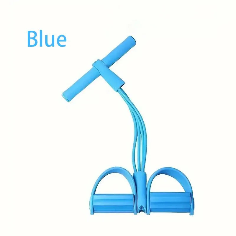 Mroace 6-Tube Foot Pedal Resistance Band Trainer