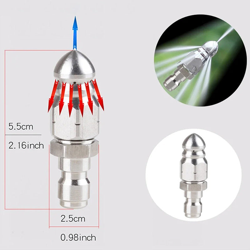 Mroace Rust Resistant Sewer Jetter Nozzle