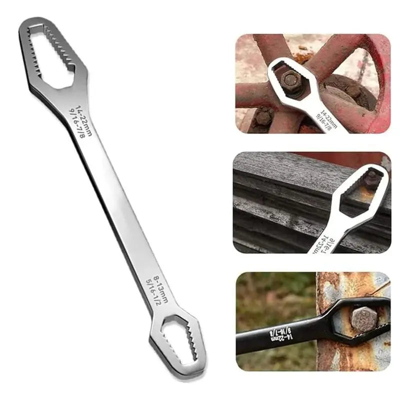 Mroace Universal Double-head Self-tightening Wrench 8-22mm