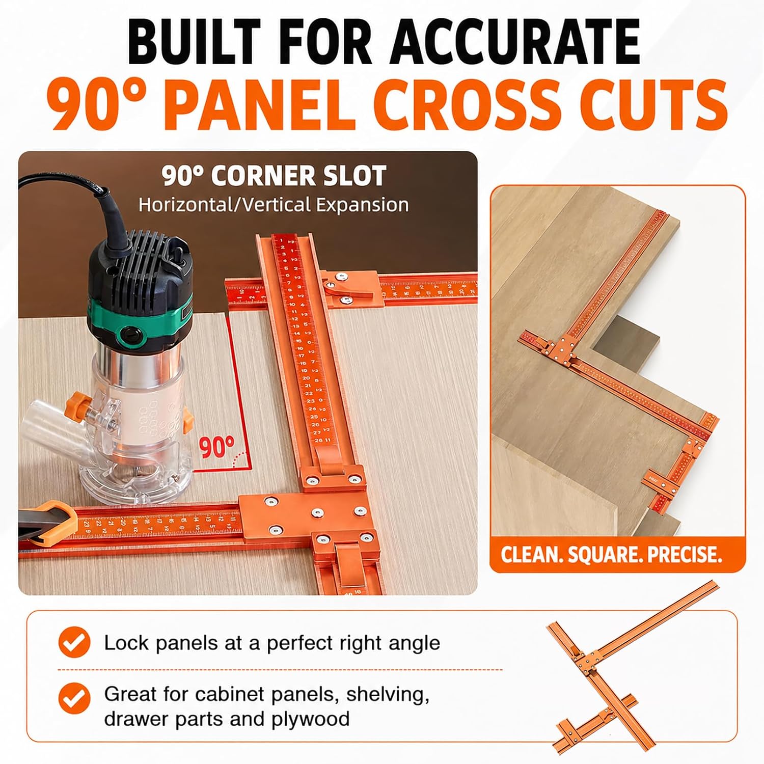 Mroace Aluminum Alloy Circular Saw Guide Rail