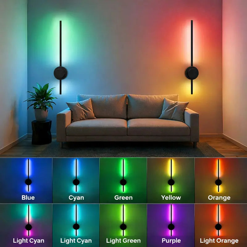 Mroace 360° Rechargeable RGB Wall Sconce