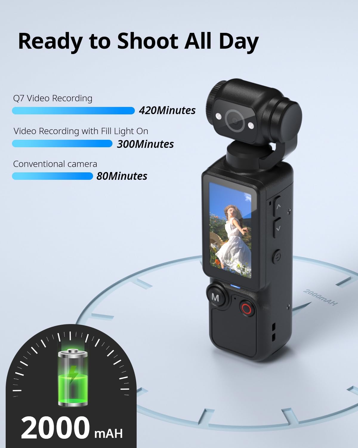 Mroace 2.5K Ultra HD Pocket Video Camera