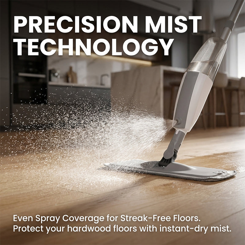 Mroace Microfiber Spray Mop With Washable Pads