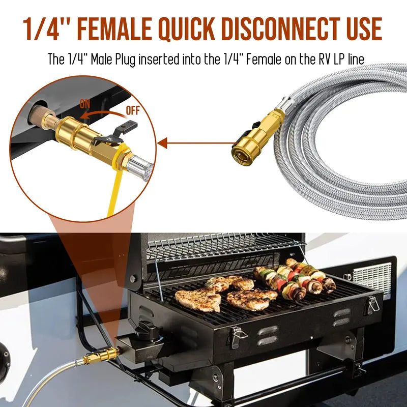 Mroace Low-Pressure Quick-Connect RV Propane Hose