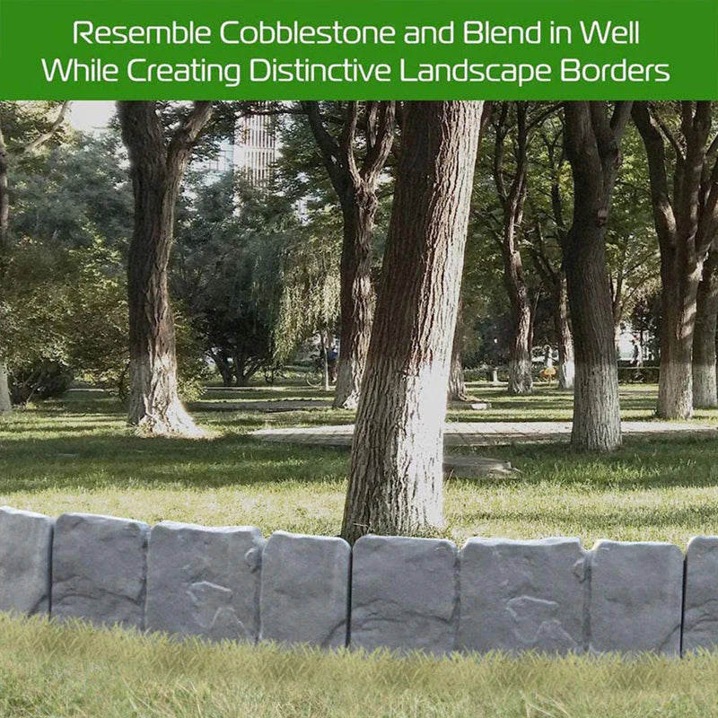 Mroace Realistic Imitation Stone Garden Fence