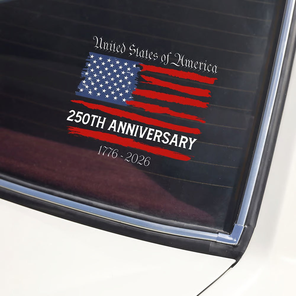 Mroace USA Semiquincentennial Car Window Decal