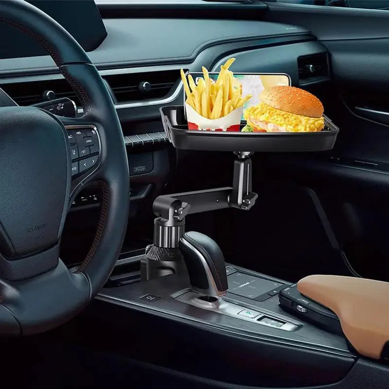 Mroace Rotatable Multifunctional Car Cup Holder Tray