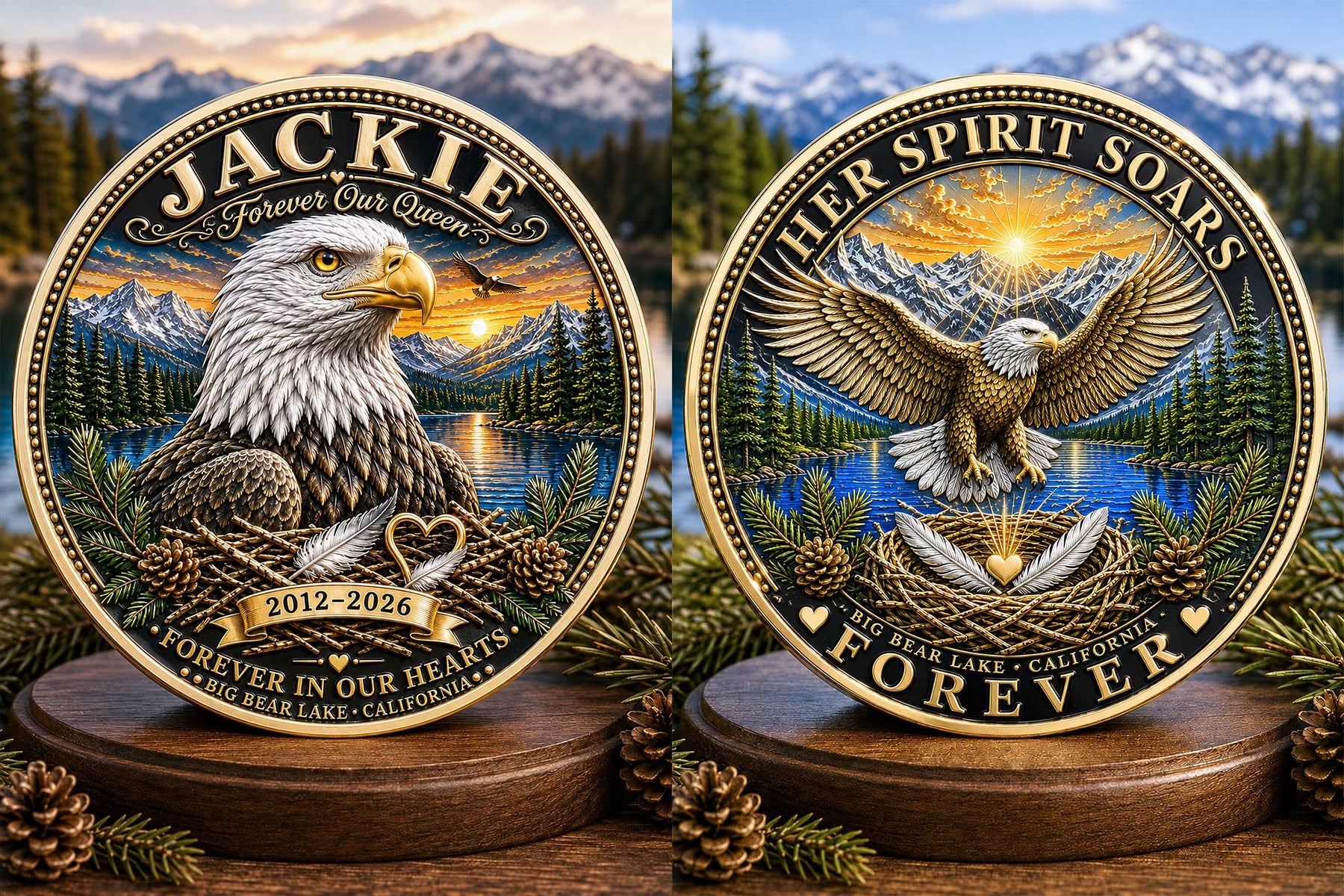 Mroace Jackie Bald Eagle Memorial Medallion