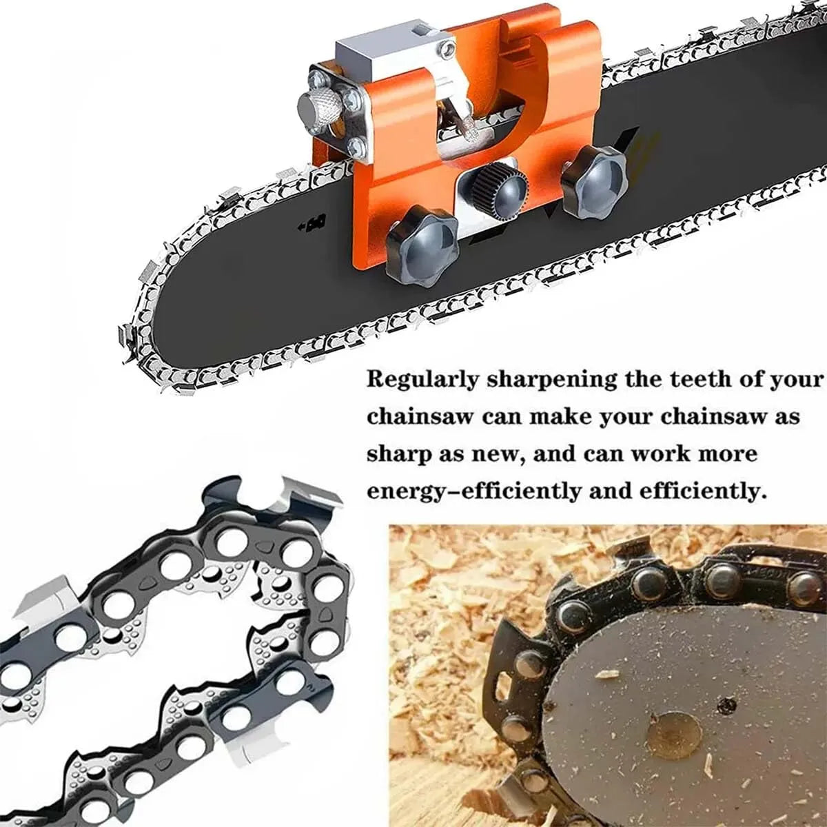 Mroace Portable Chainsaw Chain Sharpener Kit
