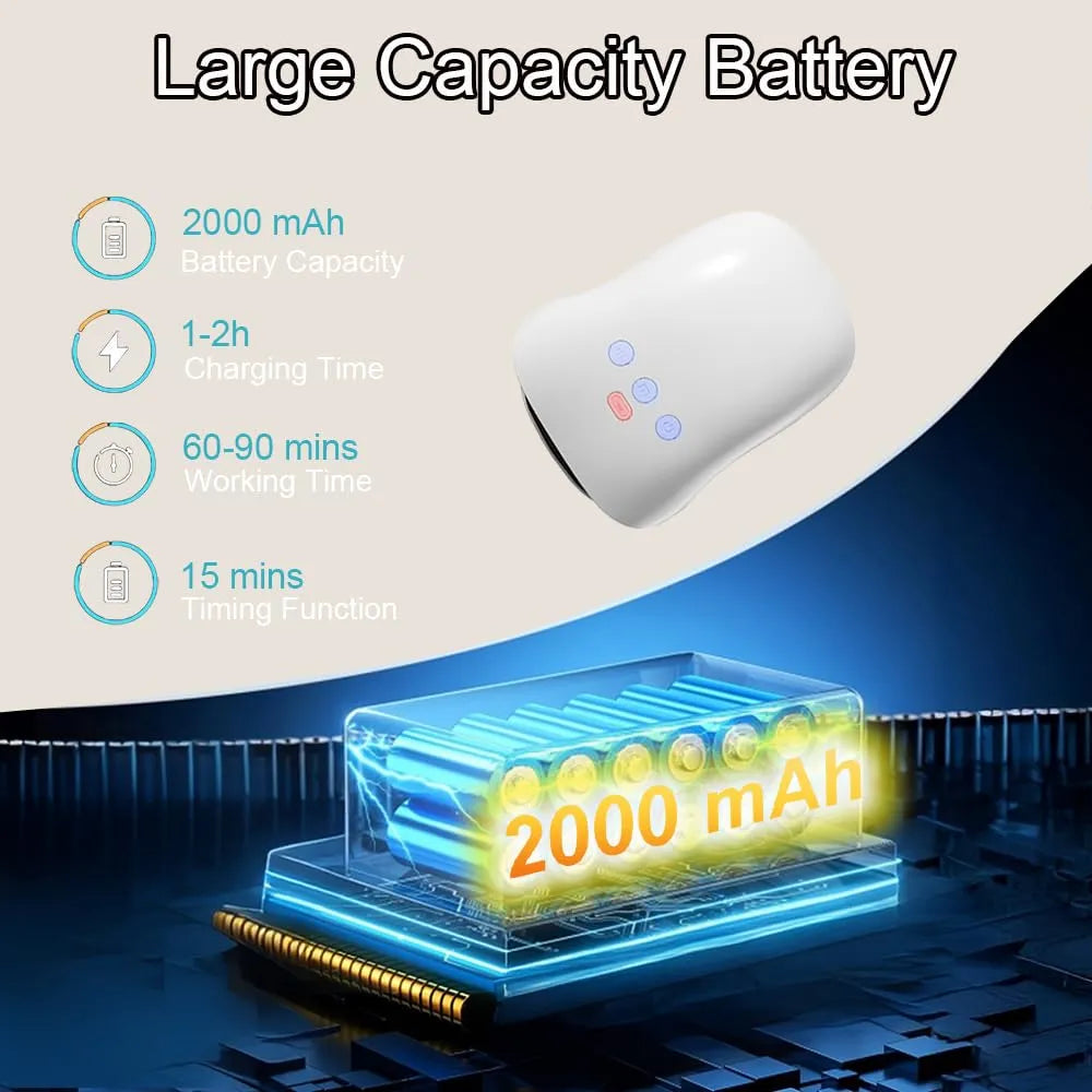 Mroace Heated Compression Cordless Hand Massager