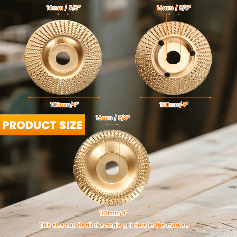 Mroace Heavy-Duty Wood Carving Disc Set (3PCS)