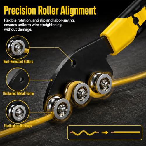 Mroace Stainless Steel Manual Wire Straightener