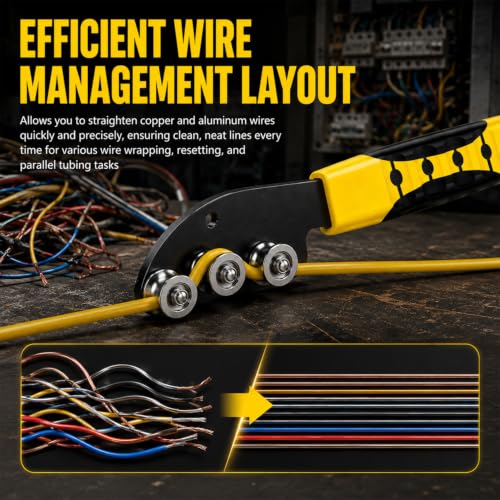 Mroace Stainless Steel Manual Wire Straightener