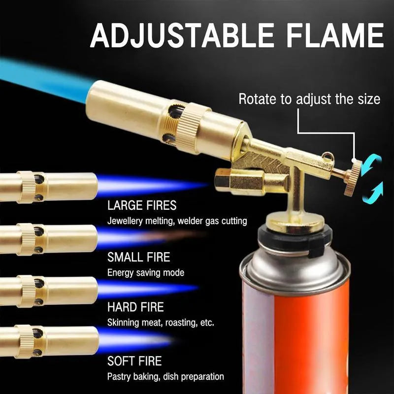 Mroace Adjustable Flame Copper Alloy Butane Torch Head