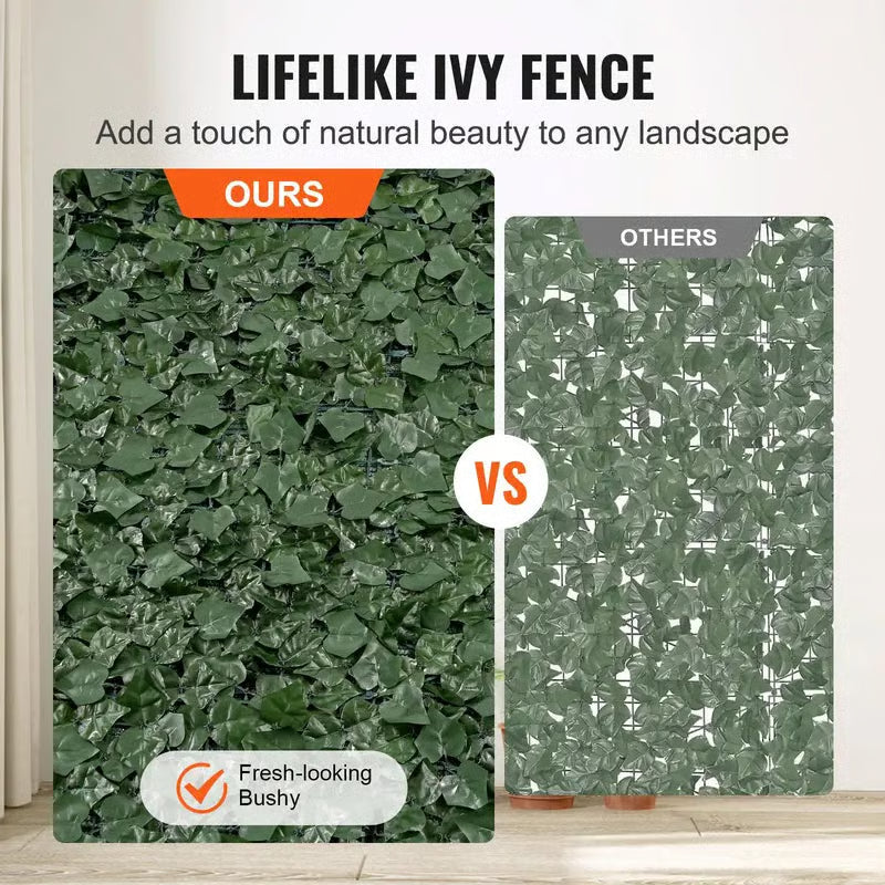 Mroace Artificial Greenery Privacy Fence Screen