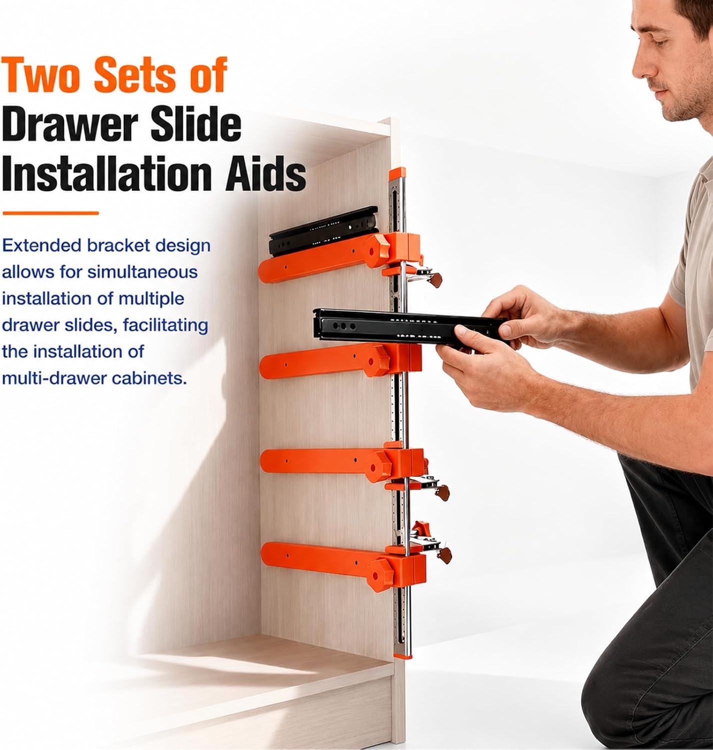 Mroace Magnetic Drawer Slide Installation Bracket