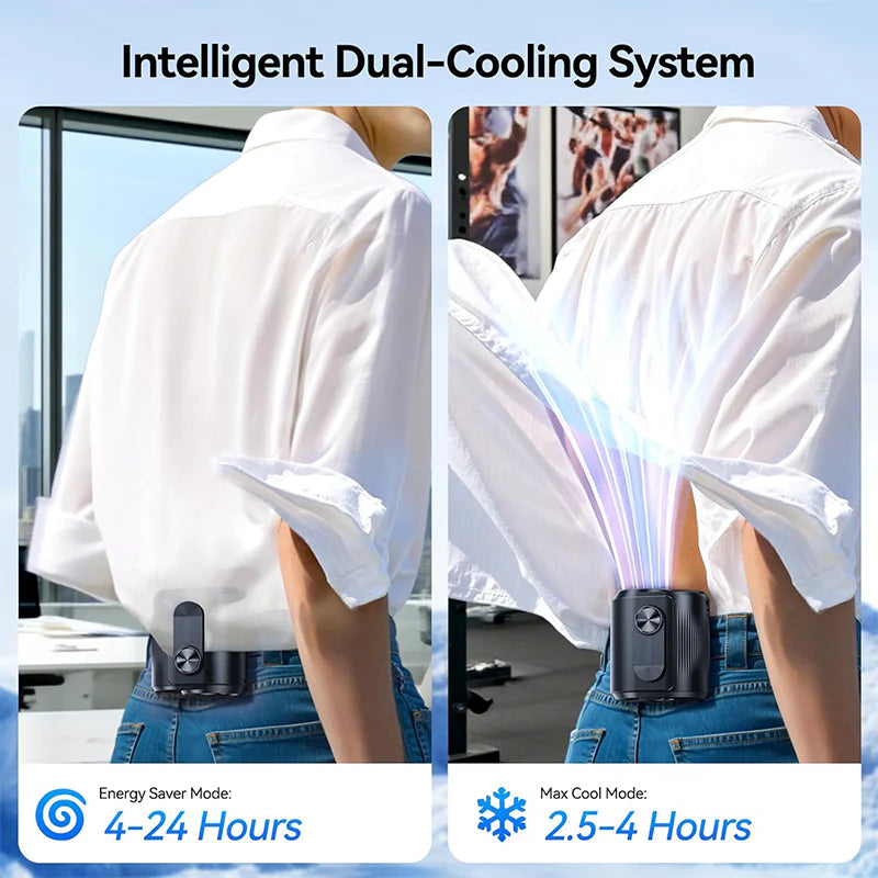 Mroace Portable IceCooling Waist Fan