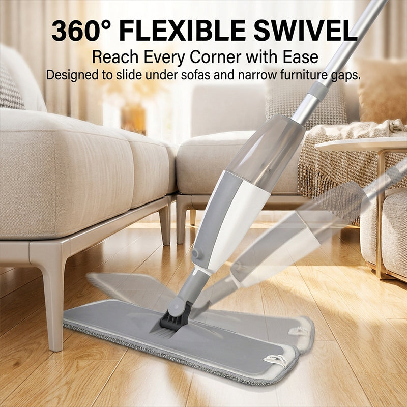 Mroace Microfiber Spray Mop With Washable Pads