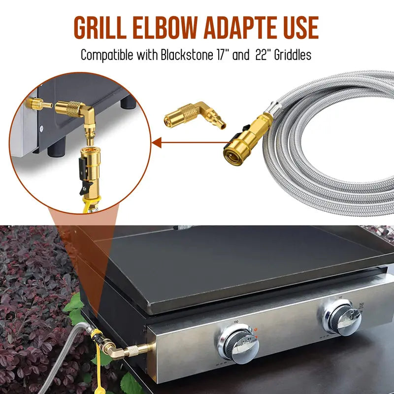 Mroace Low-Pressure Quick-Connect RV Propane Hose