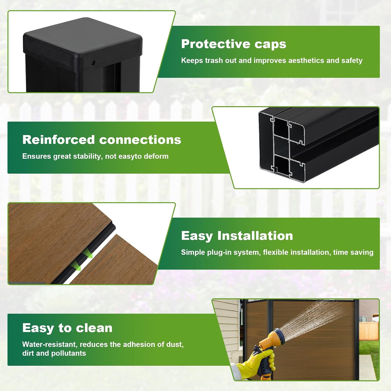 Mroace Garden Privacy Fence Panel