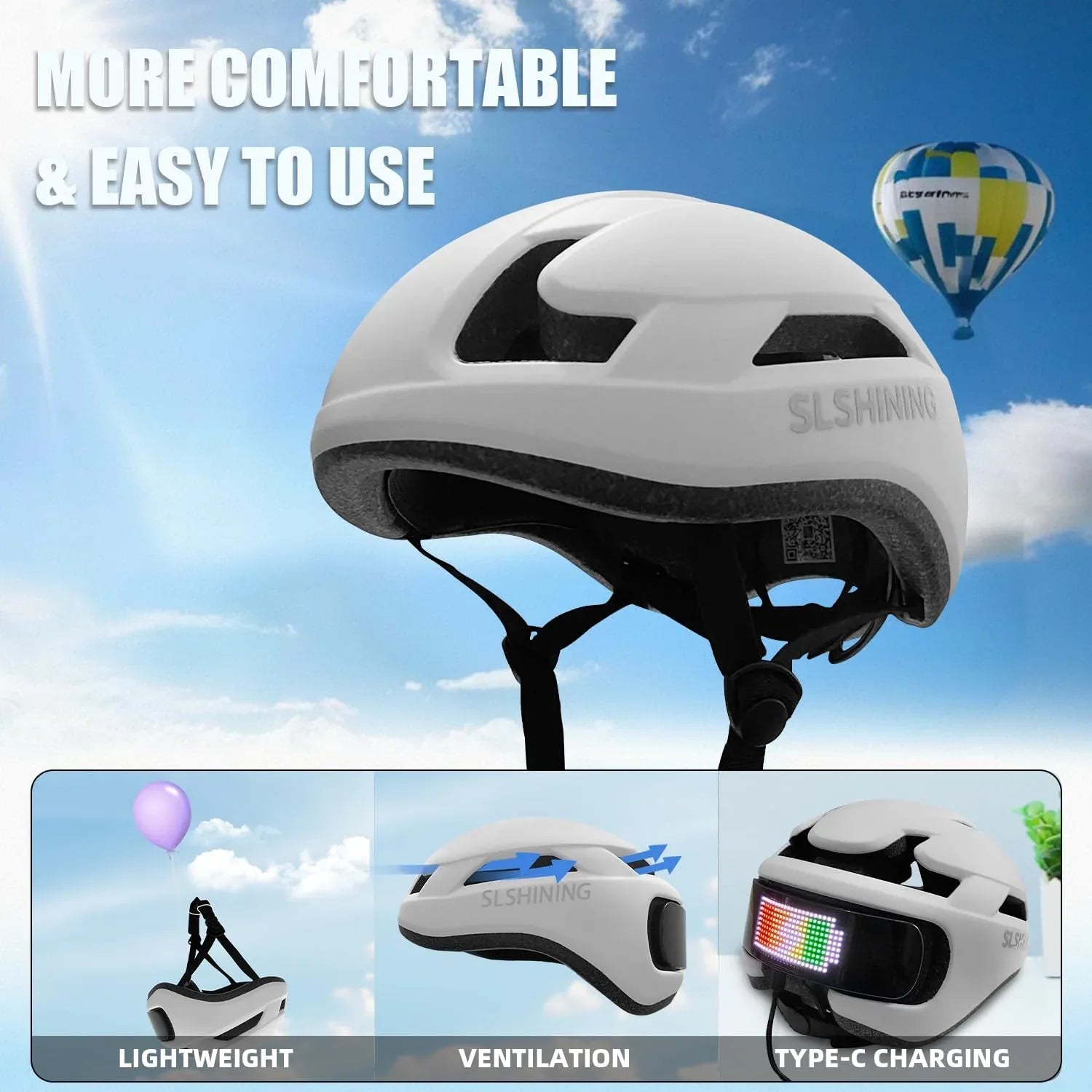 Mroace Smart Bike Helmet with Light - MROACE