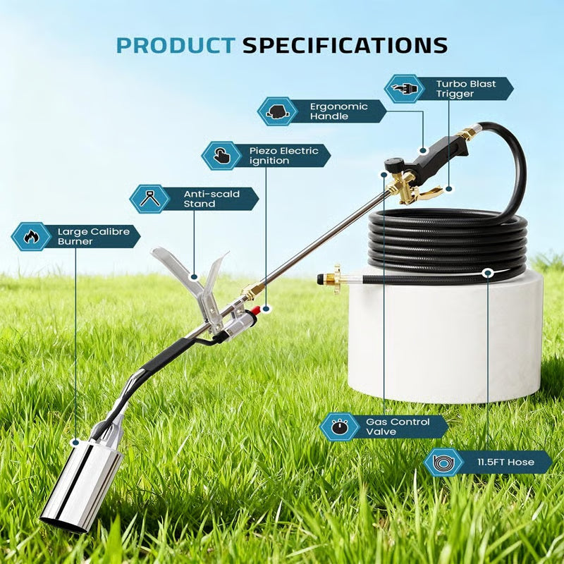 Mroace Heavy Duty MAPP Propane Weed Torch