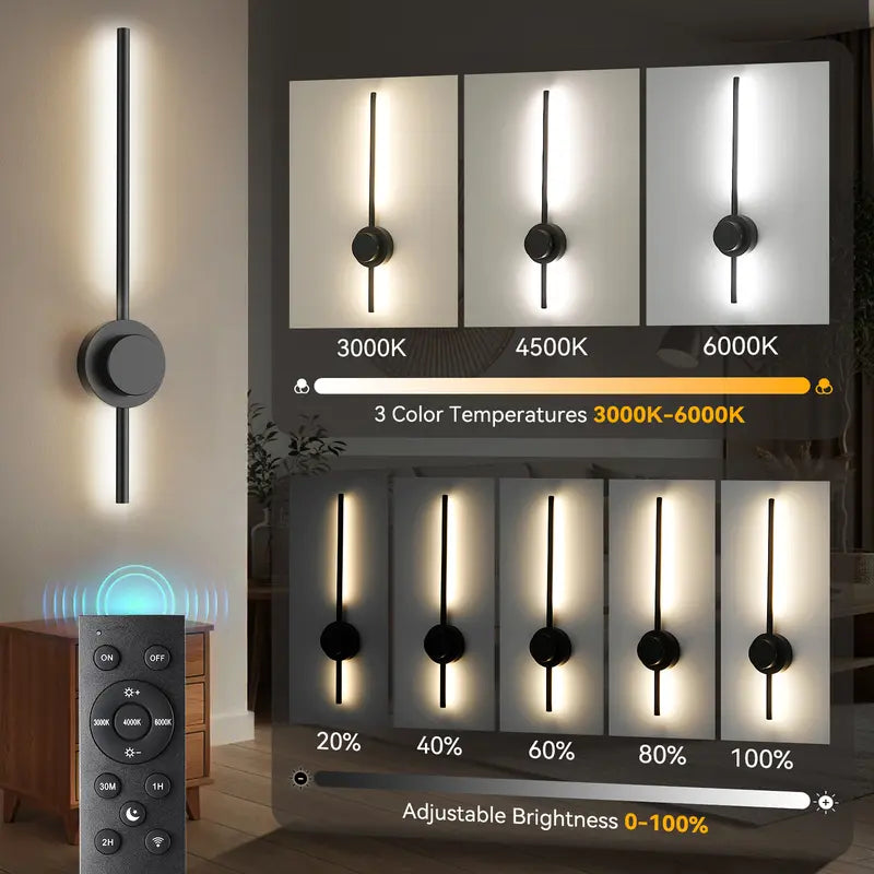 Mroace 360° Rechargeable RGB Wall Sconce