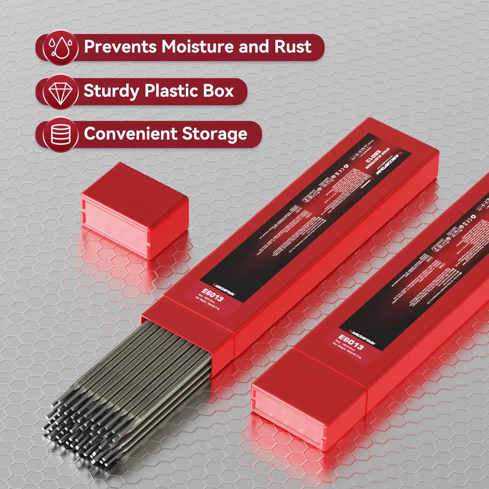 Mroace & Arccaptain 6013 Welding Rod 5 Lbs Carbon Steel ARC Electrodes - MROACE