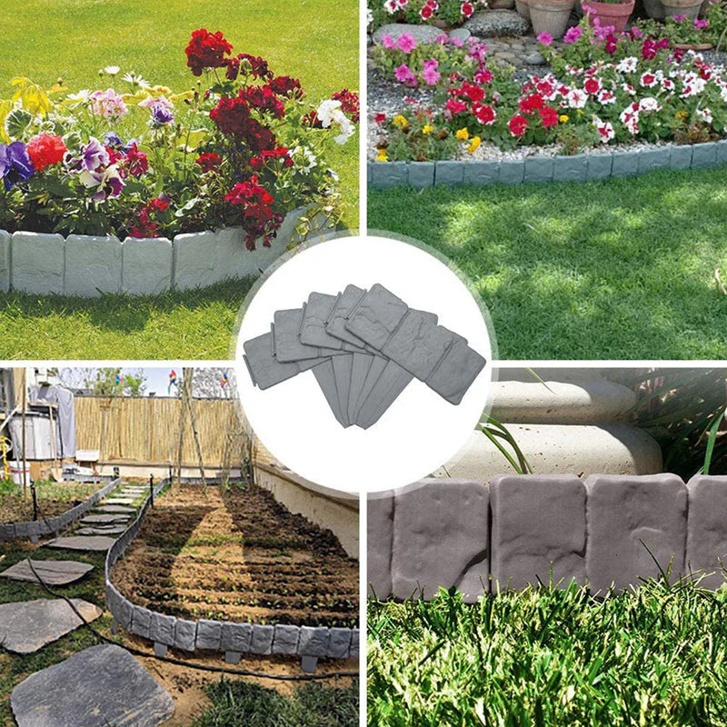 Mroace Realistic Imitation Stone Garden Fence