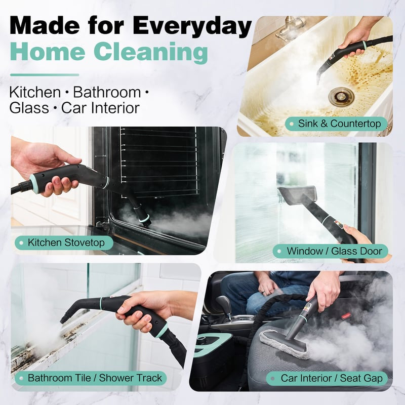 Mroace Adjustable Handheld Multi-Surface Steam Cleaner