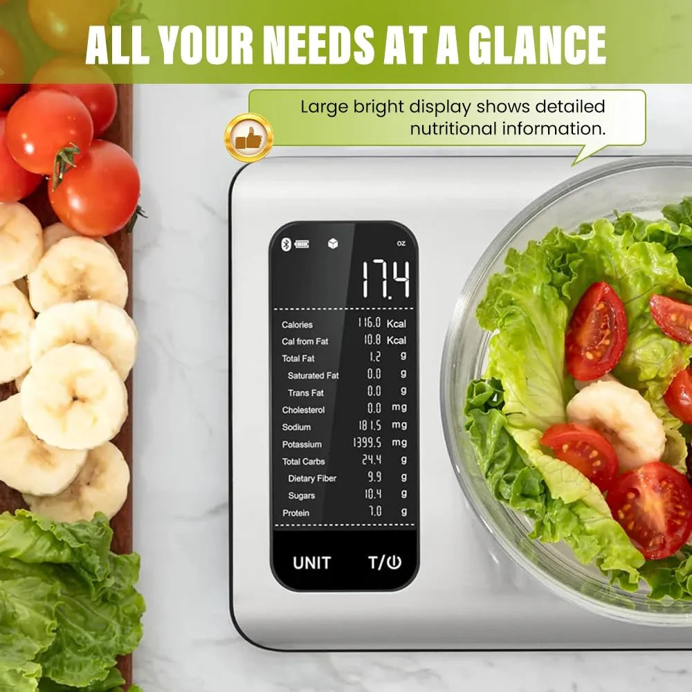 Mroace Smart High Accuracy Digital Nutrition Kitchen Scale