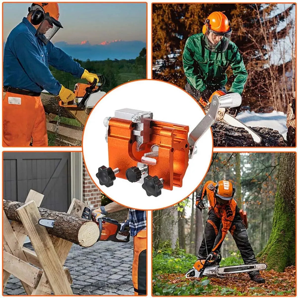 Mroace Portable Chainsaw Chain Sharpener Kit