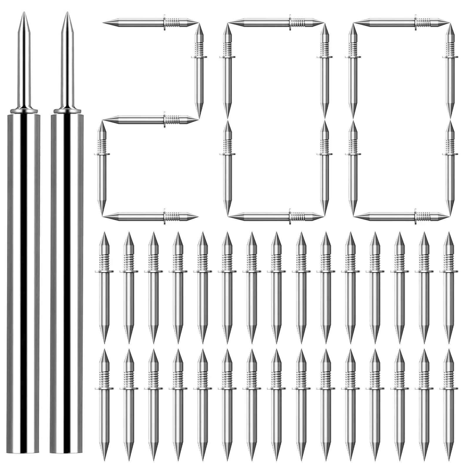 Mroace Invisible Double Headed Skirting Nails