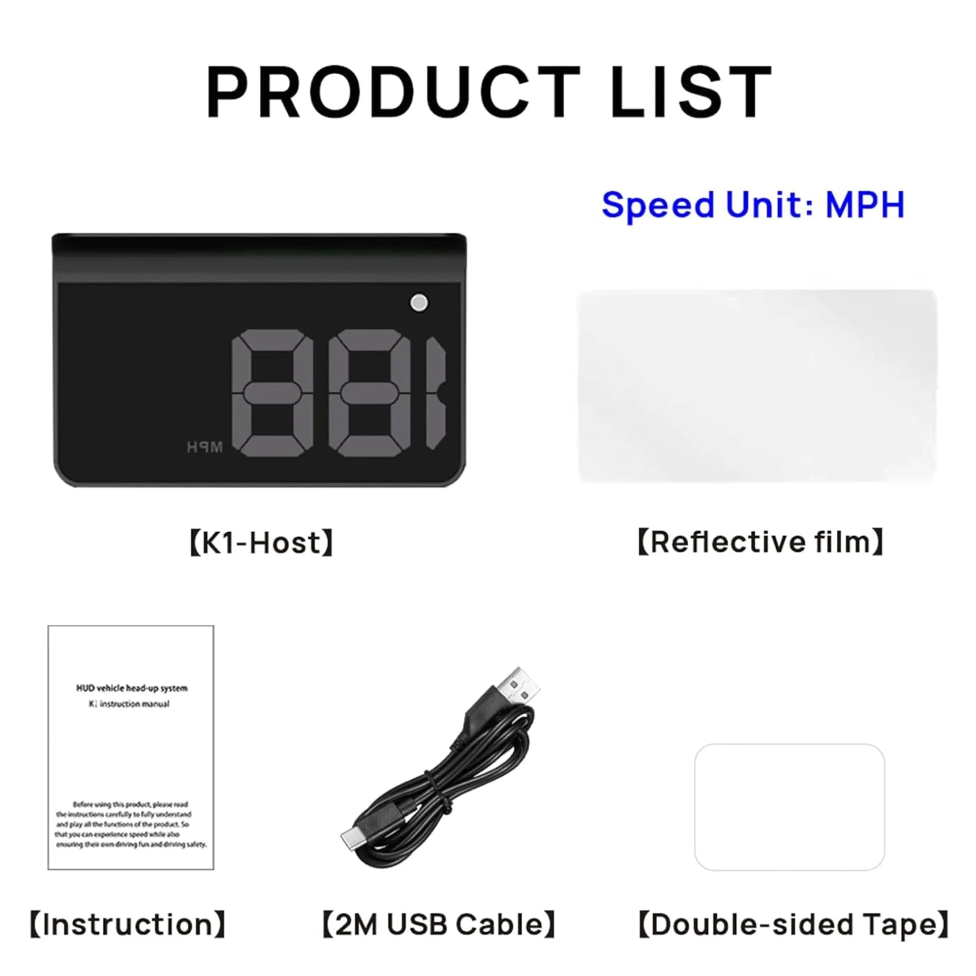 Mroace Digital GPS HUD Car Head Up Display