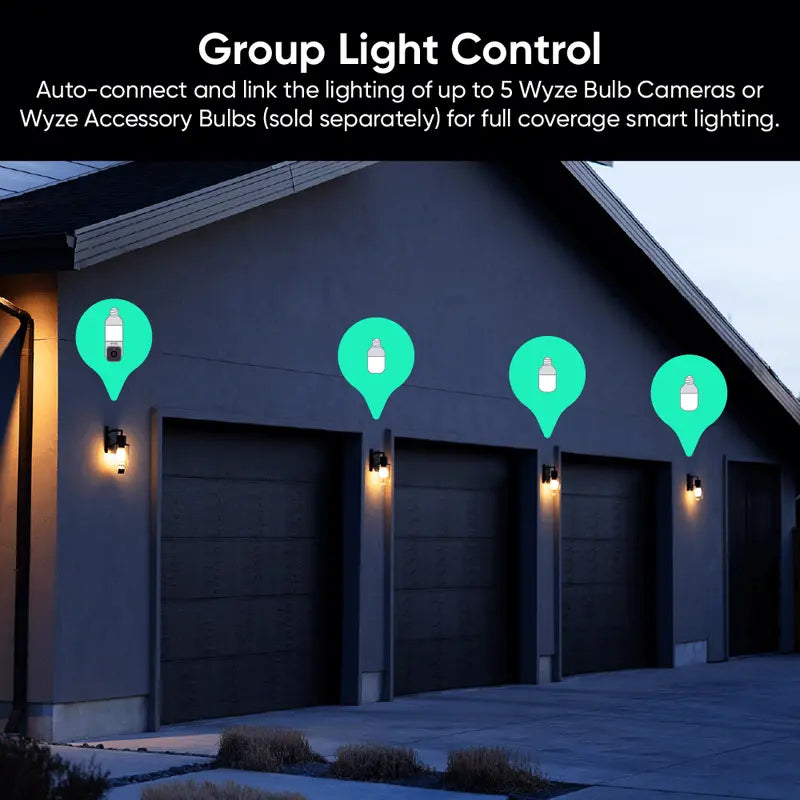 Mroace 2K HD Light Bulb Security Camera