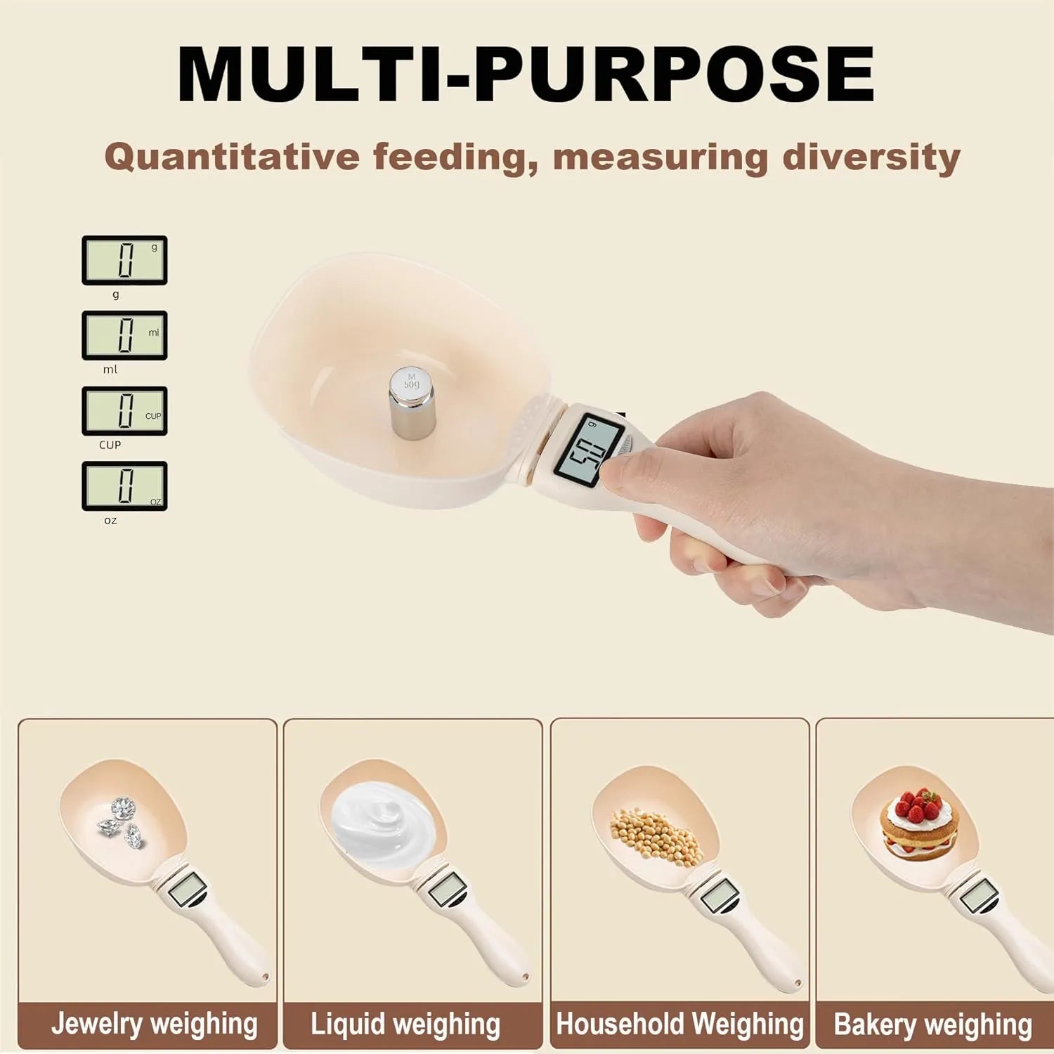 Mroace Digital Smart Adjustable Measuring Spoon