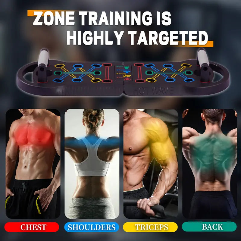 Mroace Portable Push Up Board Fitness Training System