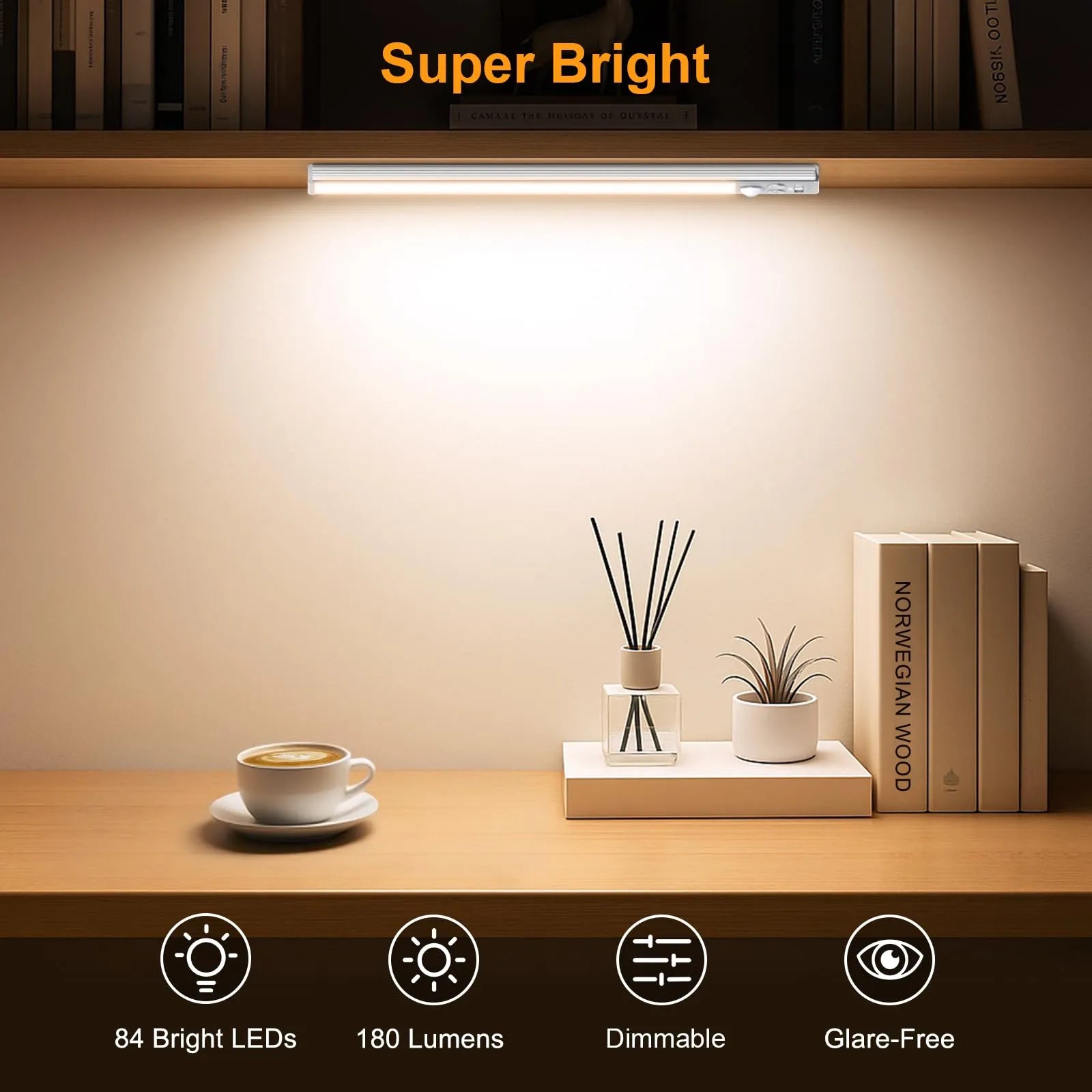 Mroace Rechargeable Motion Sensor Cabinet Light