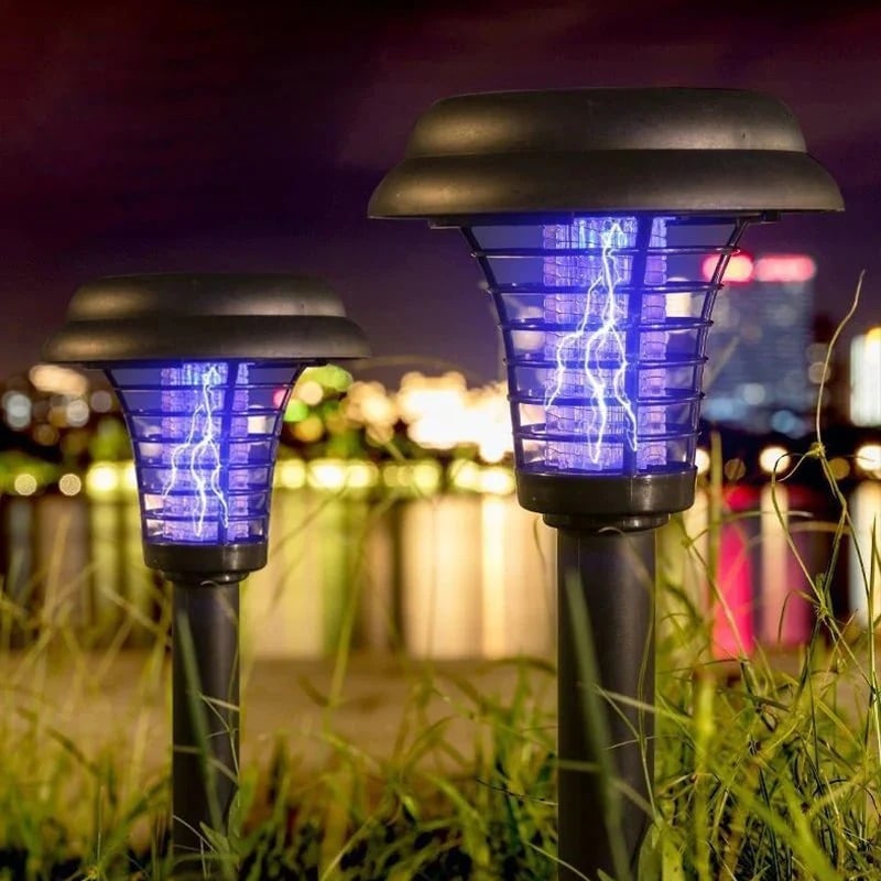 Mroace Solar Mosquito Zapper Light – Outdoor Garden Stake Lamp, UV Insect Killer & Solar Pathway Light