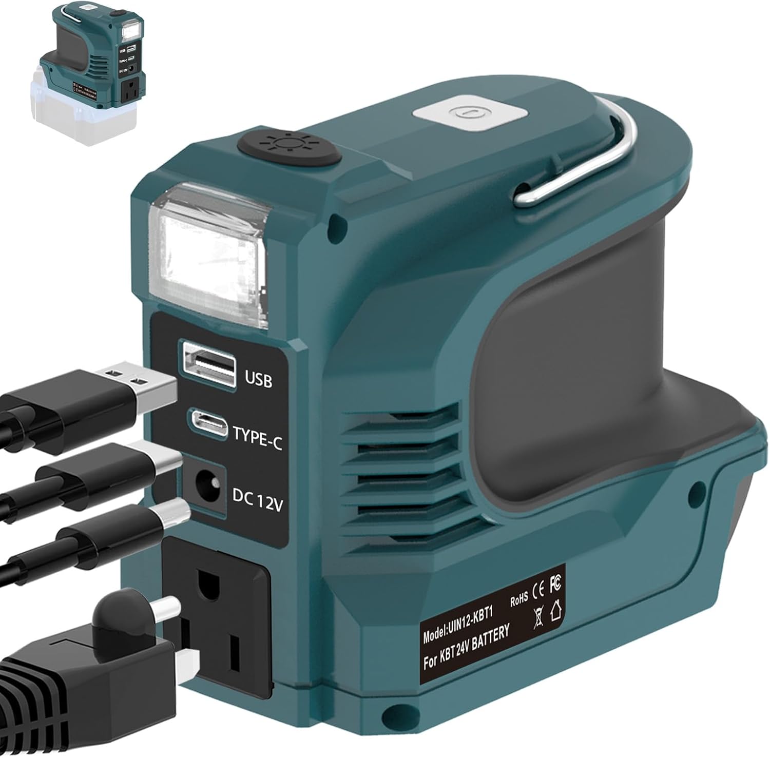 Mroace Portable Power Inverter Adapter