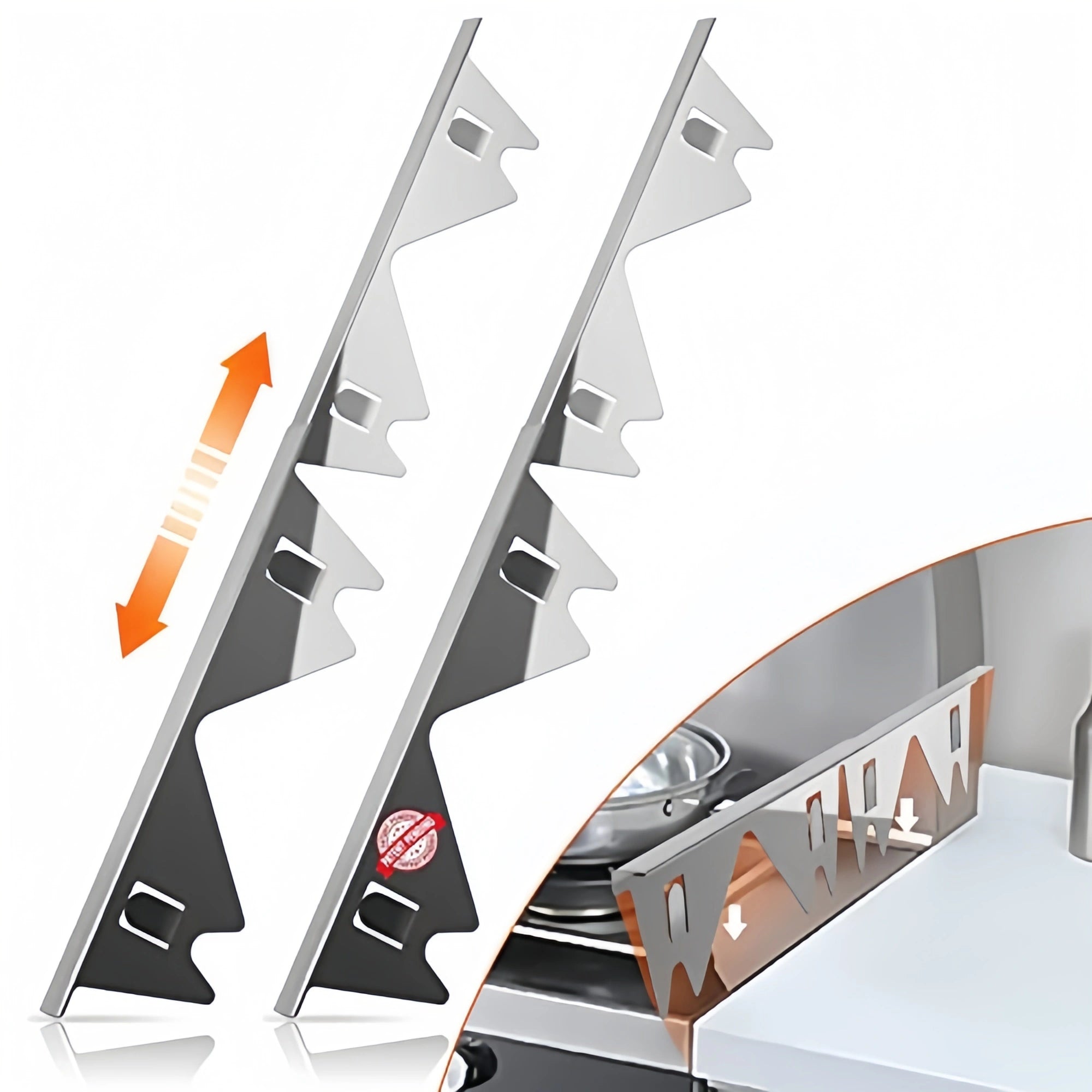 Mroace Heat Resistant Stainless Steel Stove Gap Cover