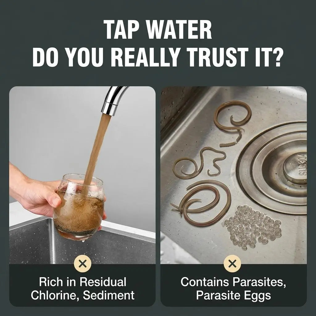 Mroace 6-Layer Faucet Water Filter with Anti-Splash Nozzle
